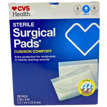 Sterile Surgical Pads Cushion Comfort all one size 5INx9IN (60 Pcs Lot) - Discount Wholesalers Inc